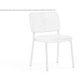 Stackable fabric chair Nikel