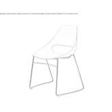 Technopolymer chair with a sled-shaped base Cholula