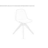 Swivel chair made of polypropylene Tatui