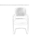 Cantilever chair with armrests Marga