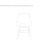 Ergonomic polyurethane chair with fire-resistant padding Sedico