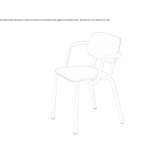 Beech chair with armrests Valdivia