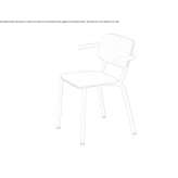 Beech chair with armrests Valdivia