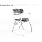 Fabric chair with armrests Herpen