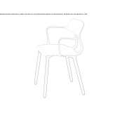 Polypropylene chair with open backrest Limerle