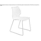 Polypropylene chair based on a sled Ossana
