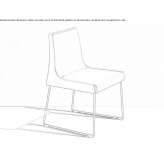 Reception chair based on a sleigh Cappone