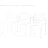 Upholstered chair with armrests Barroso