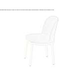 Fabric chair Douvrin