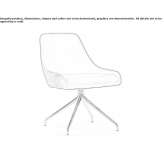 Fabric trestle chair with integrated cushion Illorai