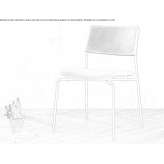 Leather chair and steel base Schwelm