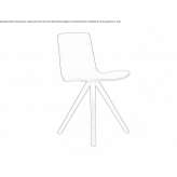 Polypropylene chair on trestles Kovrov