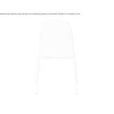 Chair upholstered in fabric and steel base Ococh