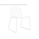A beech chair based on a sleigh Berezan