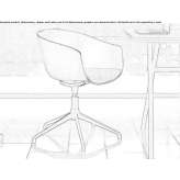 Swivel chair with a five-star base Ulstrup