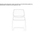 Upholstered chair on supports Sywell