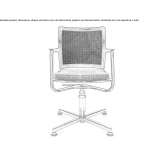Swivel chair with 4-star base Bavleny