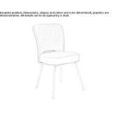 Chair upholstered with fabric Lurano