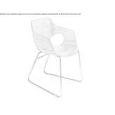 Wooden chair based on a sled with armrests Norwell