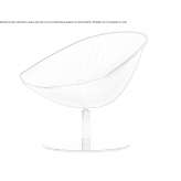 Leather swivel chair with armrests Vratimov