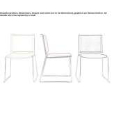 Polypropylene chair based on a sled Pauna