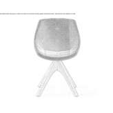 Swivel chair upholstered in fabric Pocito
