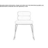 A fabric chair based on a sleigh Lannion