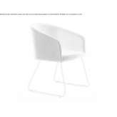 Fabric chair based on a sleigh with armrests Jesewitz