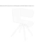 Wooden and fabric trestle chair Chotepe