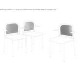 A chair with armrests that can be stacked Barroso