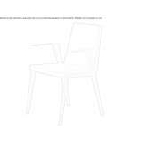 Garden chair upholstered in leather and steel with armrests Guacheta