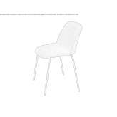 Fabric chair Fritch