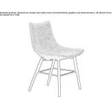 Chair upholstered with fabric Sedico