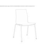 Reception chair made of polypropylene, stackable Soelden
