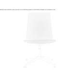 Reception chair upholstered in fabric with a 4-star base Ajak