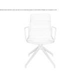 Swivel chair on trestles with armrests Wagna