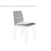 Chair upholstered with fabric Yavoriv