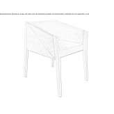 Chair upholstered with fabric Wambeek