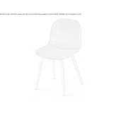 Fabric chair with integrated cushion Galera