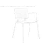 Leather chair with armrests Dobrinj