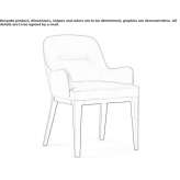 Upholstered chair with armrests Larchamp