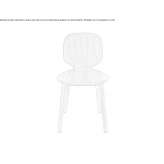 Wooden veneer chair Petnjica