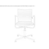 Swivel chair with 4-star base Mariel
