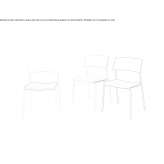 Stackable polypropylene chair Webb