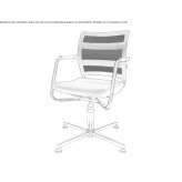 Swivel chair with 4-star base Bavleny