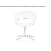 Swivel chair with 4-star base Egeln