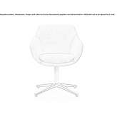 Upholstered chair with a four-arm base Knezdub