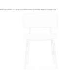 Fabric upholstered chair with open backrest Wrist