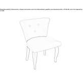 Quilted velvet chair Moana