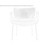 Fabric chair with armrests Llanarth